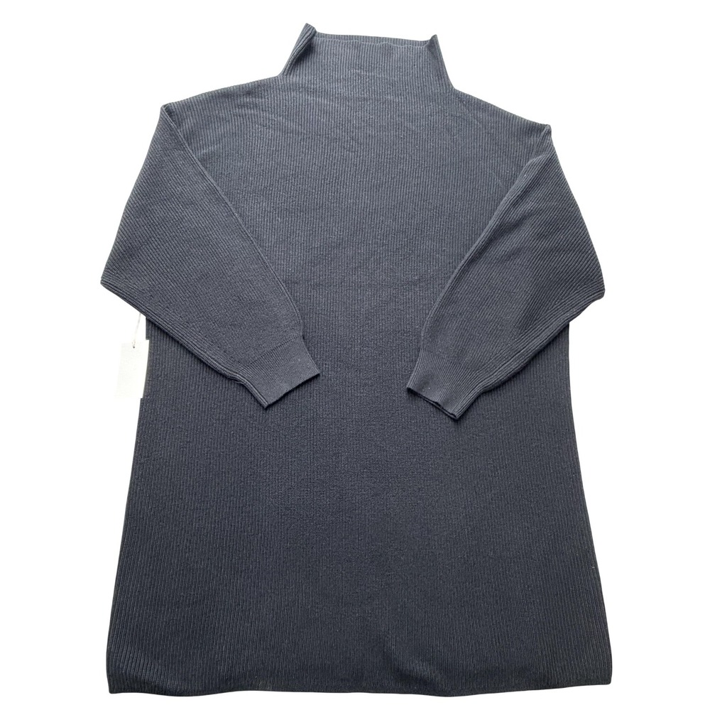 Wilfred Sweater Dress Womens 2XL Gray Merino Wool Mockneck Ribbed Knit 101875